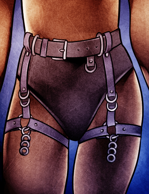 Leather thigh belt