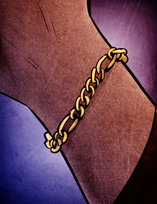 Gold chain bracelet