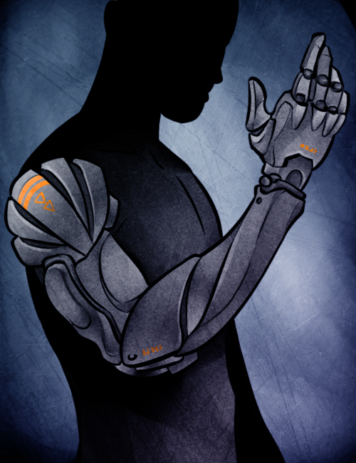 Prosthetic arm (right)