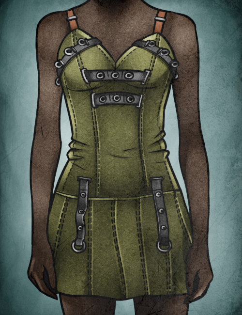 Military mini-dress