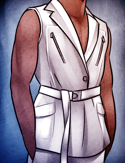 Sleeveless suit jacket