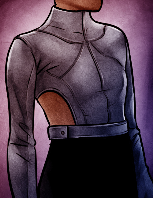 Leather crop top